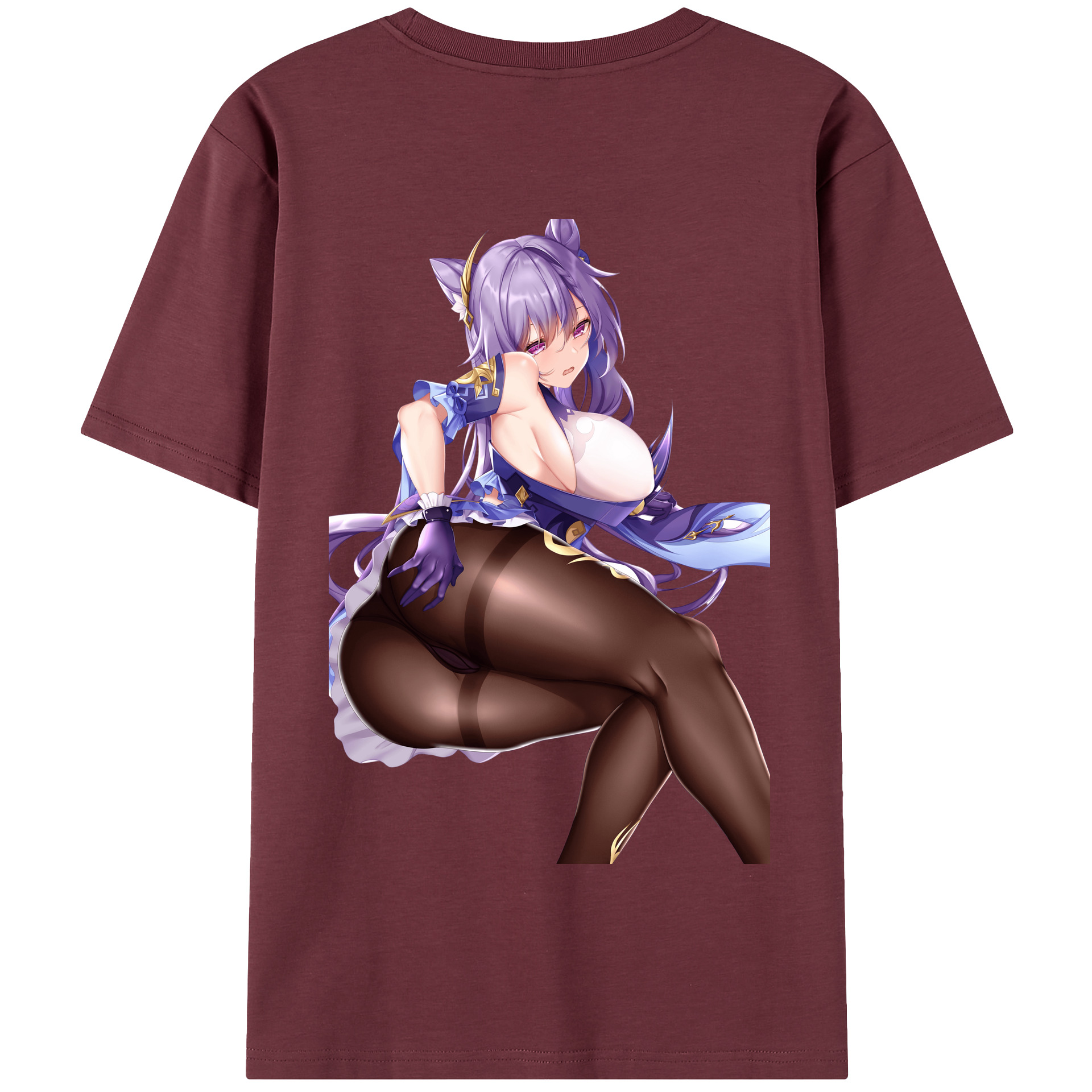 げんし神 刻晴 こくせい genshin Kokusei 綿100％半袖Tシャツ（背面プリント）